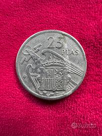 Moneta 25 Pesetas 1957 ESTR*70