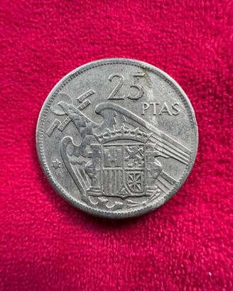 Moneta 25 Pesetas 1957 ESTR*70
