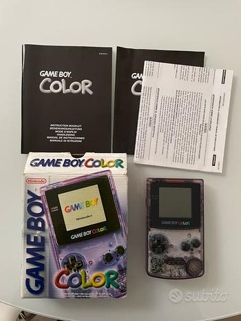 Gameboy color con scatola e giochi