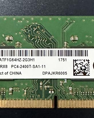 SODIMM 8 GB DDR4-2400 MHz PC4-19200