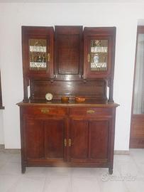Credenza a due corpi stile Liberty