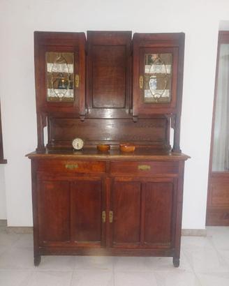 Credenza a due corpi stile Liberty