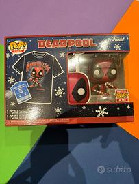 Funko Pop! & Tee Deadpool Holiday 400 (Taglia M)