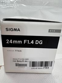 Sigma art 24mm dg hsm f 1.4 (sony)