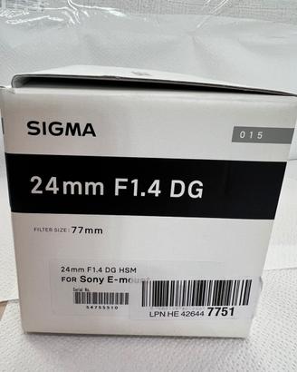 Sigma art 24mm dg hsm f 1.4 (sony)