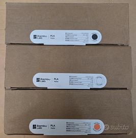 3 Bobine Filamento 3D Bambulab, Nuove e Sigillate