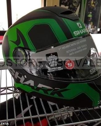 Casco shark skwal trion mat led