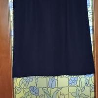 Gonna blu in lana, taglia 44/46