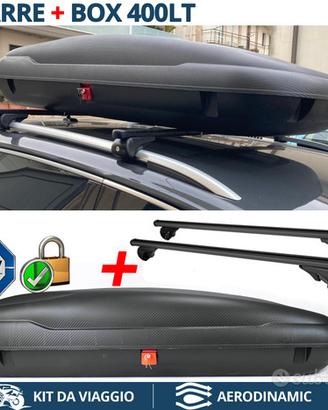 BAULE Box Tetto 400Lt + BARRE per VW TIGUAN