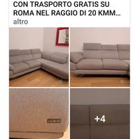 DIVANO BY NATUZZI TRASPORTO GRATIS SU ROMA OGGI