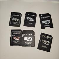 Lotto 6 adattatori micro sd