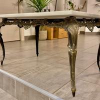Tavolino Vintage Marmo Ottone