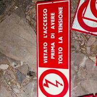 cartelli segnalazioni elettriche anni 70-80