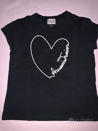 T shirt nera 8 anni Armani Junior