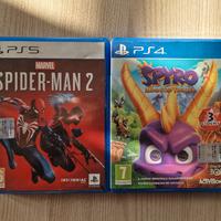 spiderman 2 ps5 e spyro trilogia ps4