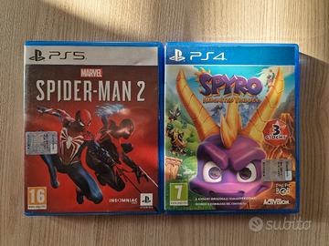 spiderman 2 ps5 e spyro trilogia ps4