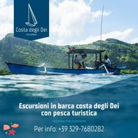 Pesca dalla barca bolentino, traina,drifting