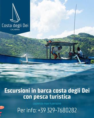 Pesca dalla barca bolentino, traina,drifting