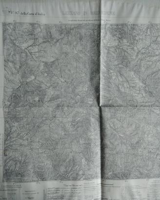 Mappa IGM Lizzano in Belvedere 1911-1930