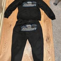 Tuta con pantaloni e felpa Trapstar Shooters nera