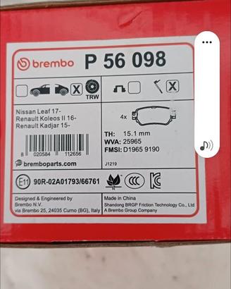Pinze freno treno posteriore Nissan Renault