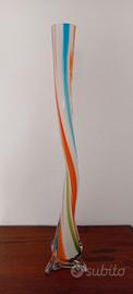Vaso Murano vintage 55 cm – vetro policromo '60/70