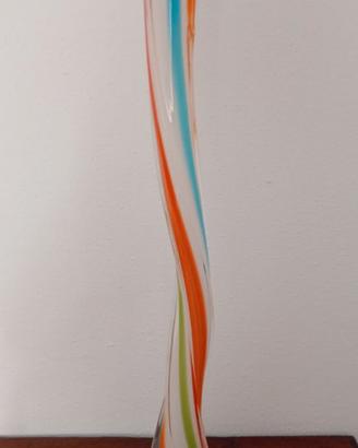 Vaso Murano vintage 55 cm – vetro policromo '60/70