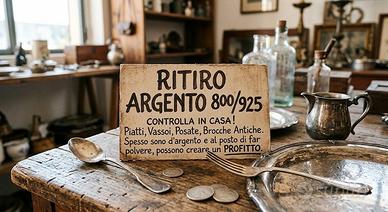 Ritiro Argento 800 e 925