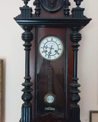 Antico orologio a pendolo da parete N. Riccardi Mi