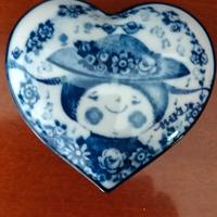 Scatolina a forma di cuore in ceramica 