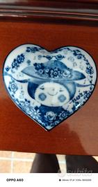 Scatolina a forma di cuore in ceramica 