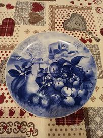 Piatto PORCELLANA LIMOGES BLU FRUTTA