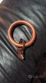 36 ANELLI IN LEGNO X BASTONE TENDA