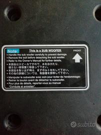 sub woofer della bose x auto 