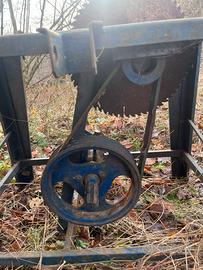 Sega circolare per legna a caldano