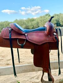 Sella western cow horse