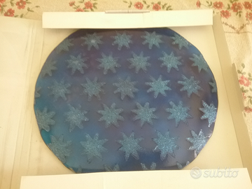 Piatto da torta blu/ arg