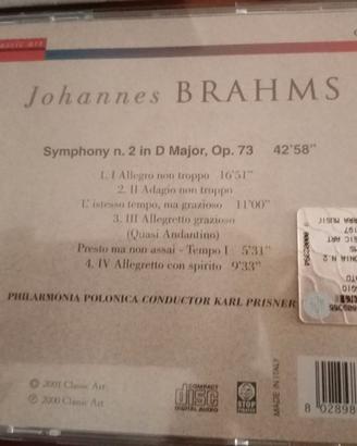 Cd Johannes Brahms
