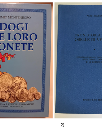 2 Libri di Numismatica - Montenegro e Jesurum