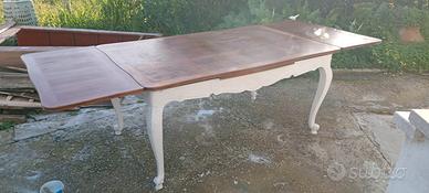 tavolo provenzale laccato shabby chic 