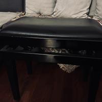 Sgabello PIANOFORTE- LEGNO- regolabile