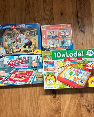 Giochi didattici + puzzle lotto