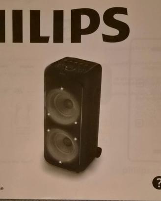 Cassa philips + microfoni e documenti