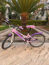 Bicicletta bambina Lombardo Cremona rosa e viola