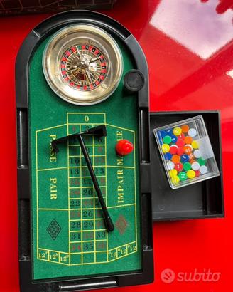 Mini Roulette Set gioco vintage anni 80
