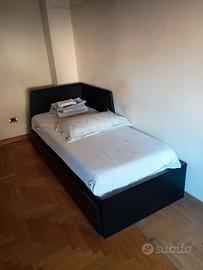 letto matrimoniale e letto singolo + estraibile
