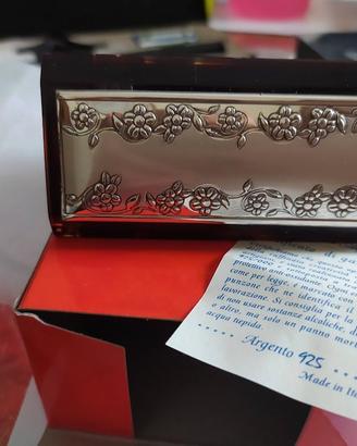 PORTA ROSSETTO CON COPERCHIO ARGENTO 925 DE SANTIS