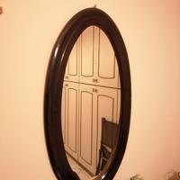 1 cornice ovale vintage nera legno