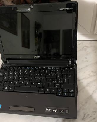 Mini Computer ACER ASPIRE ONE ZG8 per ricambi.