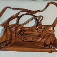 Borsa Donna Marrone Cuoio - Stile City/Motorcycle 
